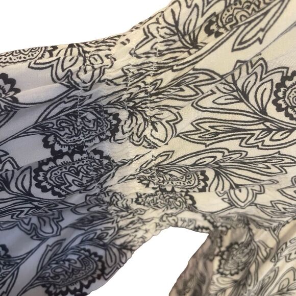 Umgee Navy Floral Boho Tunic Dress Top Size Large Women’s - Picture 4 of 7